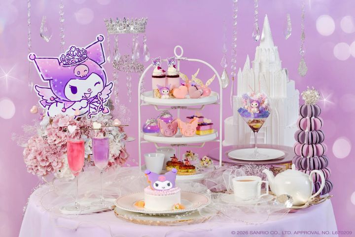 「KUROMI Summer Sweets Party Afternoon Tea」アフタヌーンティーメニュー