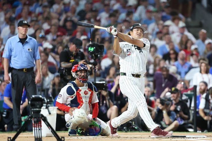 オールスターのホームランダービーに出場したホワイトソックス・村上宗隆（C）Getty Images