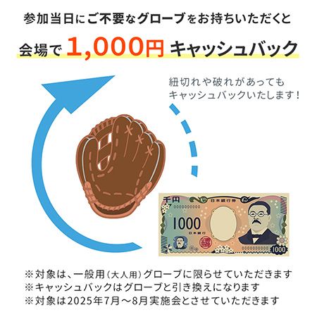 【東京都大田区・世田谷区・多摩市】親子グローブ作り体験・グロつく、都内Re-Birthで開催！グラブ袋プレゼントも