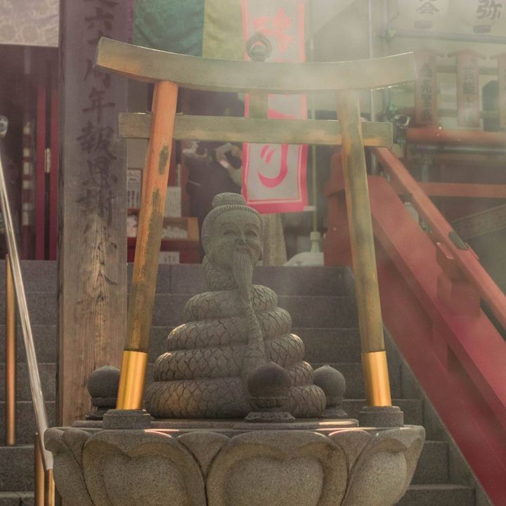鳥居と宇賀神様