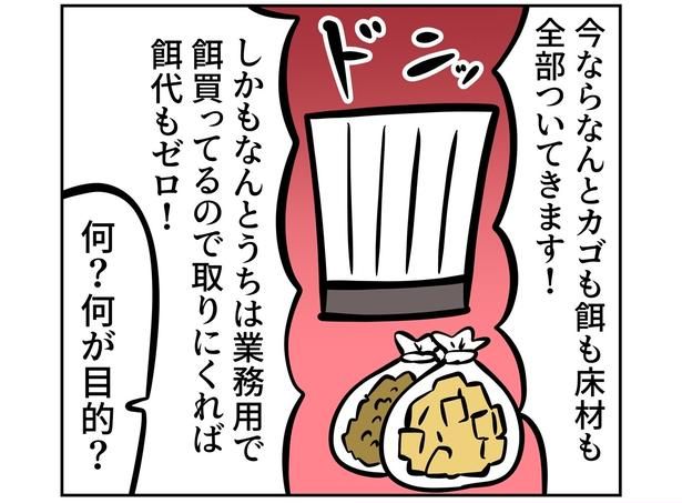第3回より。友人にサブスクのようにペット飼育用品を贈り、ネットワークを構築しているぬら次郎さん。