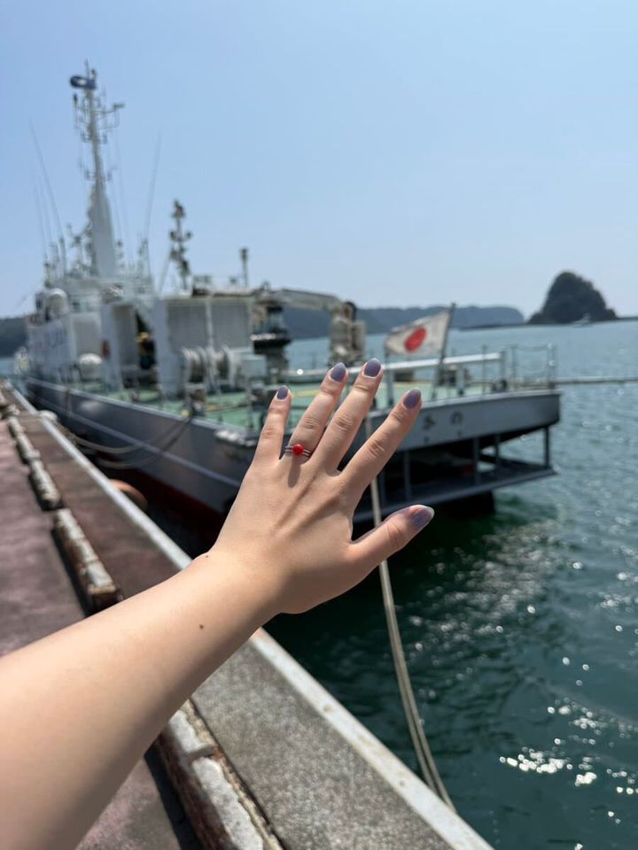 長崎産サンゴの指輪