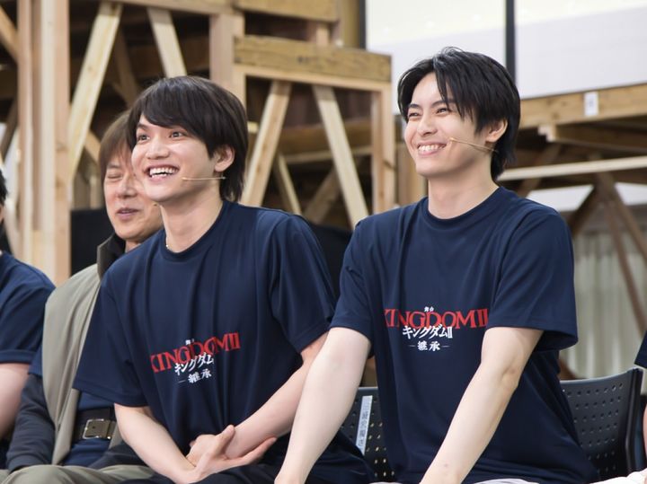 舞台『キングダム II ー継承ー』稽古場会見の様子 クランクイン！ width=
