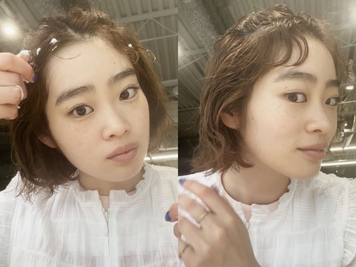 ムース×クセ毛風ピンアレンジ【美容師監修ボブヘアアレンジ01nanuk】