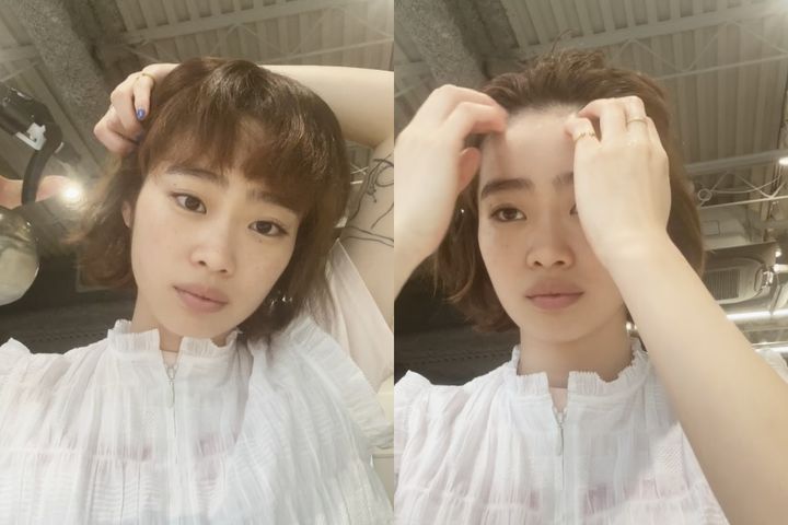 ムース×クセ毛風ピンアレンジ【美容師監修ボブヘアアレンジ01nanuk】