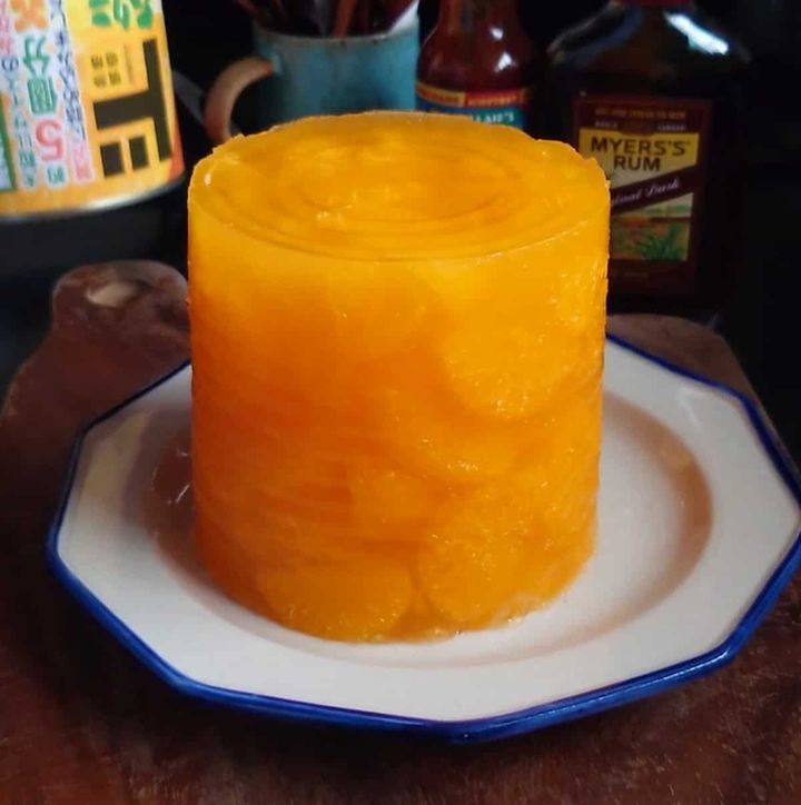 しゃなママさん×ジャンボゼリー ジャンボな丸ごとみかん缶ゼリー