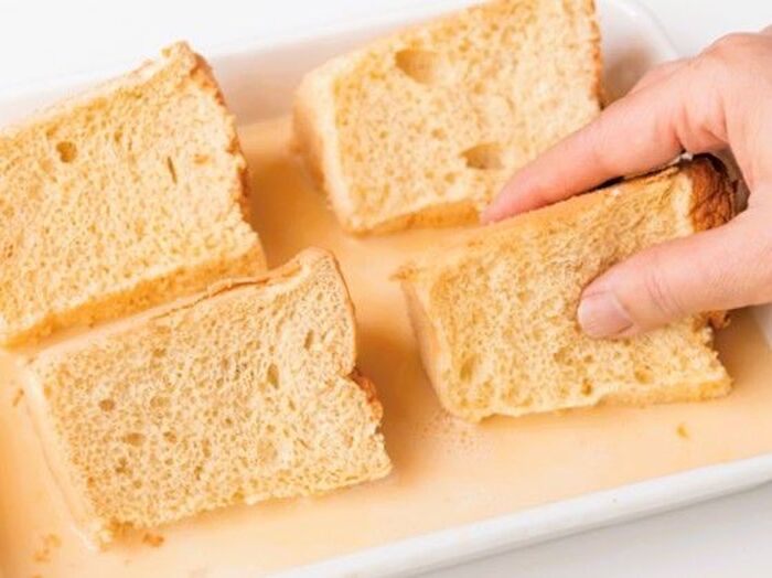 あ～幸せ♡ふわふわ、ふるふる「フレンチトースト」の作り方。シフォンケーキを使ってみて！