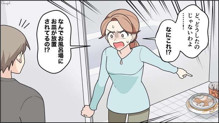 使用済み食器はシャワーで洗えばいい？ 同棲中の彼氏の衛生観念に衝撃を受けた話