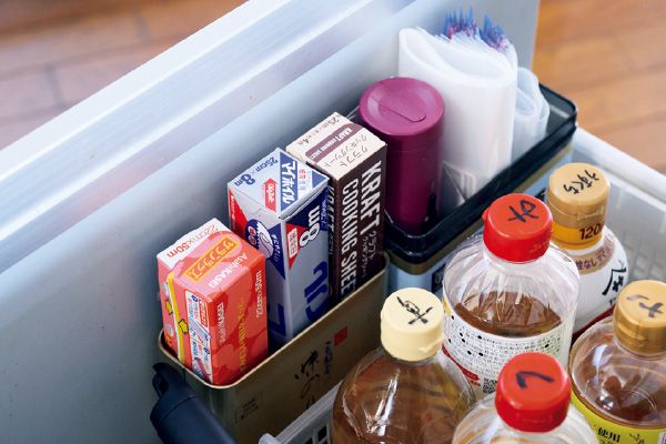 4.ラップなどの消耗品は今使う分しか持たない