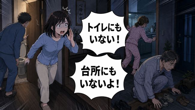 「お義母さんがいない！？」深夜の家で大慌て…高齢者の夜間行動で家族が備えたいこと【医師解説】