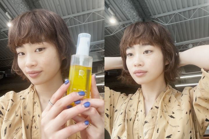 ヘアオイル×ヘアクリップアレンジ【美容師監修ボブヘアアレンジ02nanuk】