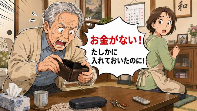 「誰かが取った！」財布を何度も確認…高齢者の物盗られ妄想で家族が意識したいこと【医師解説】