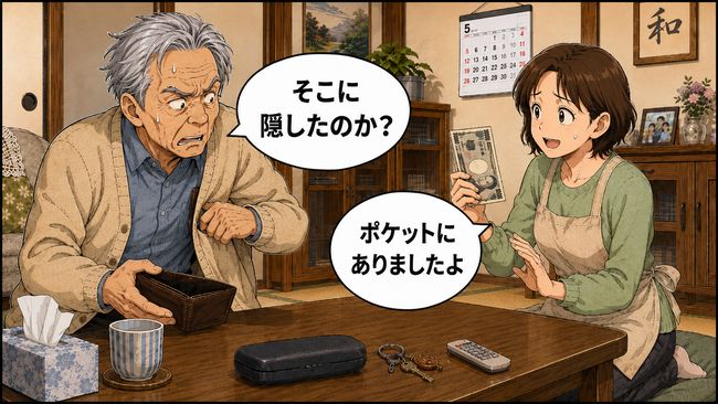 「誰かが取った！」財布を何度も確認…高齢者の物盗られ妄想で家族が意識したいこと【医師解説】