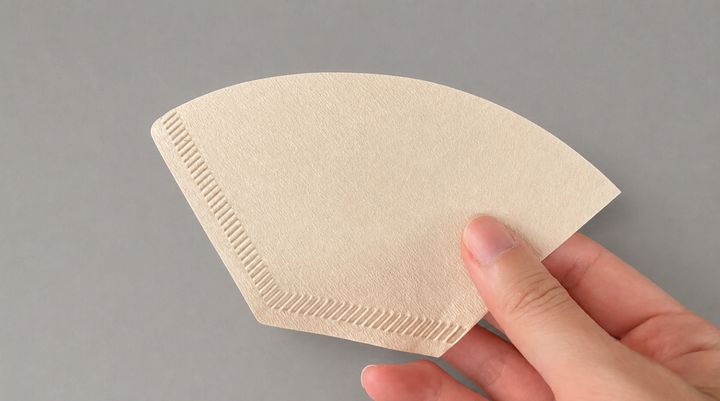 未使用のコーヒーフィルターを用意