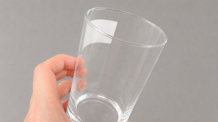 きれいになったガラスコップ
