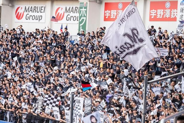 試合直前。応援にも熱が入る