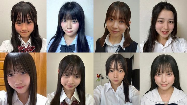 “日本一かわいい高校一年生”を決めるコンテスト「高一ミスコン2026」のファイナリスト8人 width=