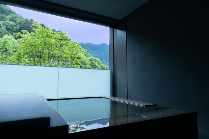 界 奥飛騨 客室露天風呂