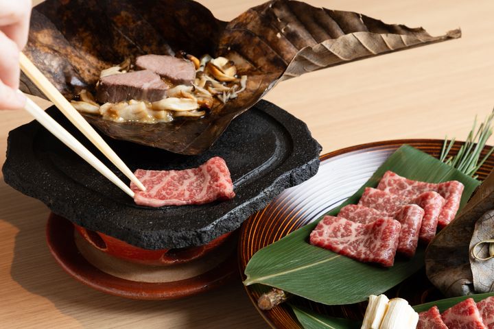 界 奥飛騨 「飛騨牛の玄武焼き」
