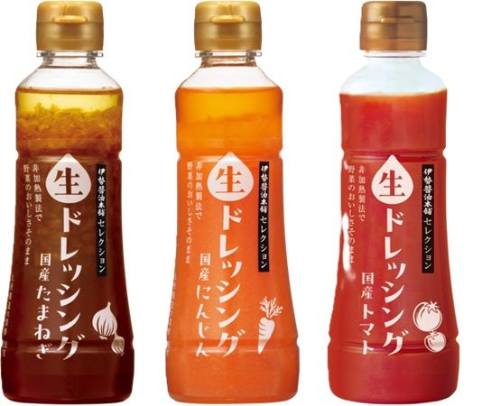 「伊勢醤油本舗セレクション 生ドレッシング」2種に小容量～大容量の4サイズ登場！