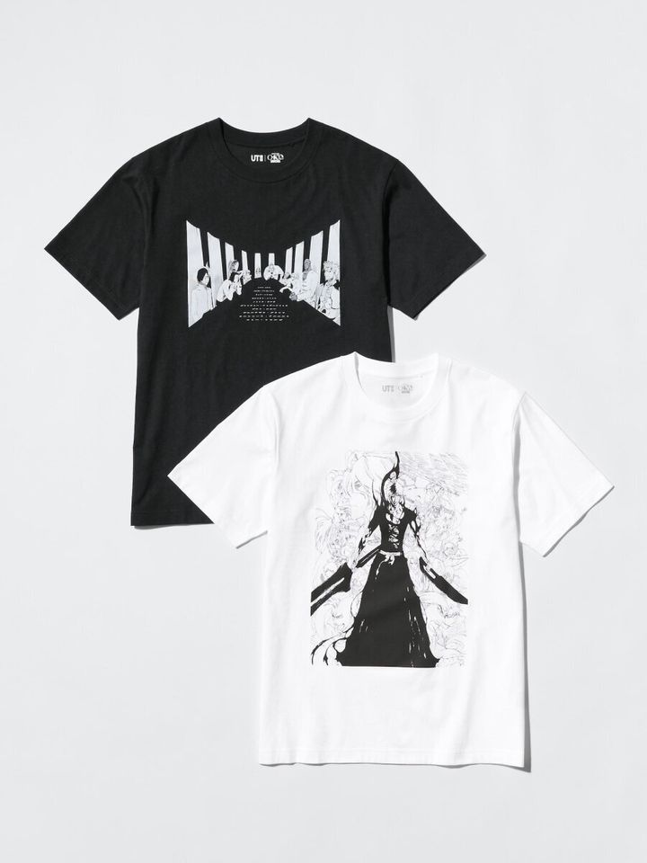黒と白のBLEACHコラボTシャツ2枚