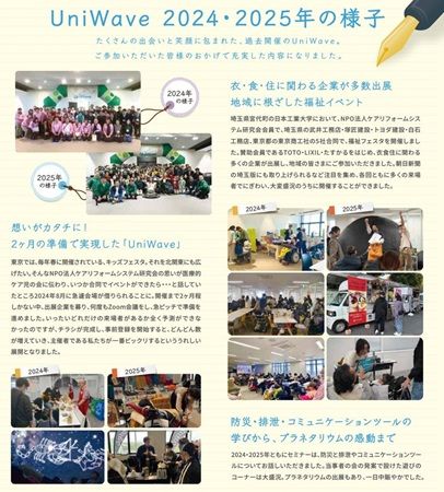 【埼玉県宮代町】暮らしに役立つ製品を体験できる福祉フェスタ「UniWave」開催＆特別セミナーも実施