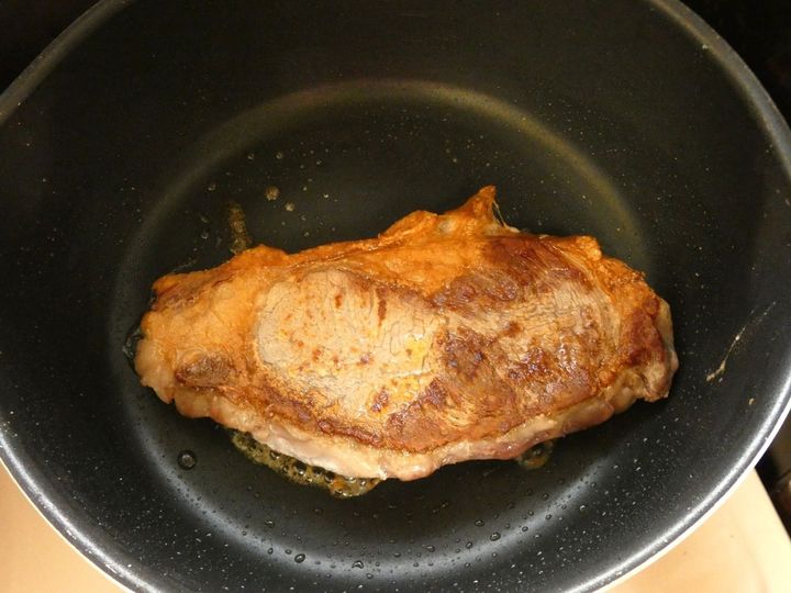 柔らかステーキの玉ねぎポン酢ソース