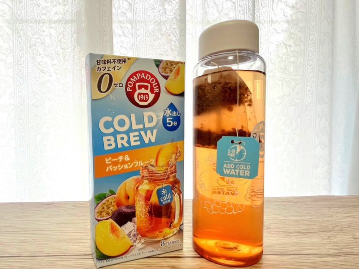 ポンパドール「コールドブリュー」ピーチ＆パッションフルーツ