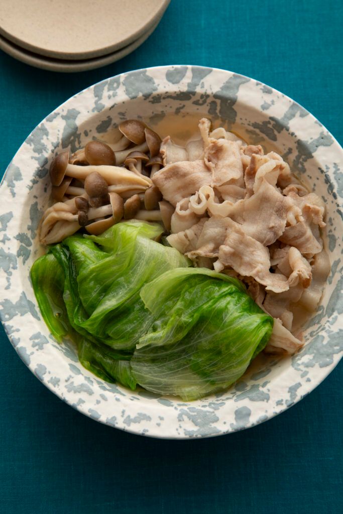 豚肉とレタスのさっと煮
