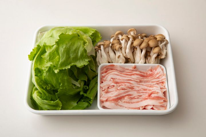 豚肉とレタスのさっと煮