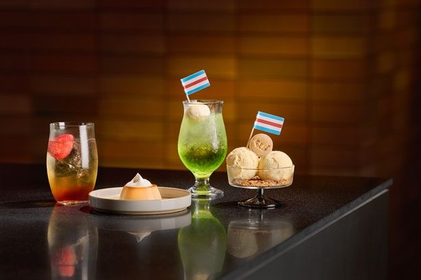 レトロナイトラウンジのレトロなカフェメニュー