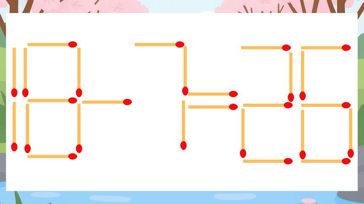 【マッチ棒クイズ】1本だけ動かして正しい式に：18-7=26？の問題画像