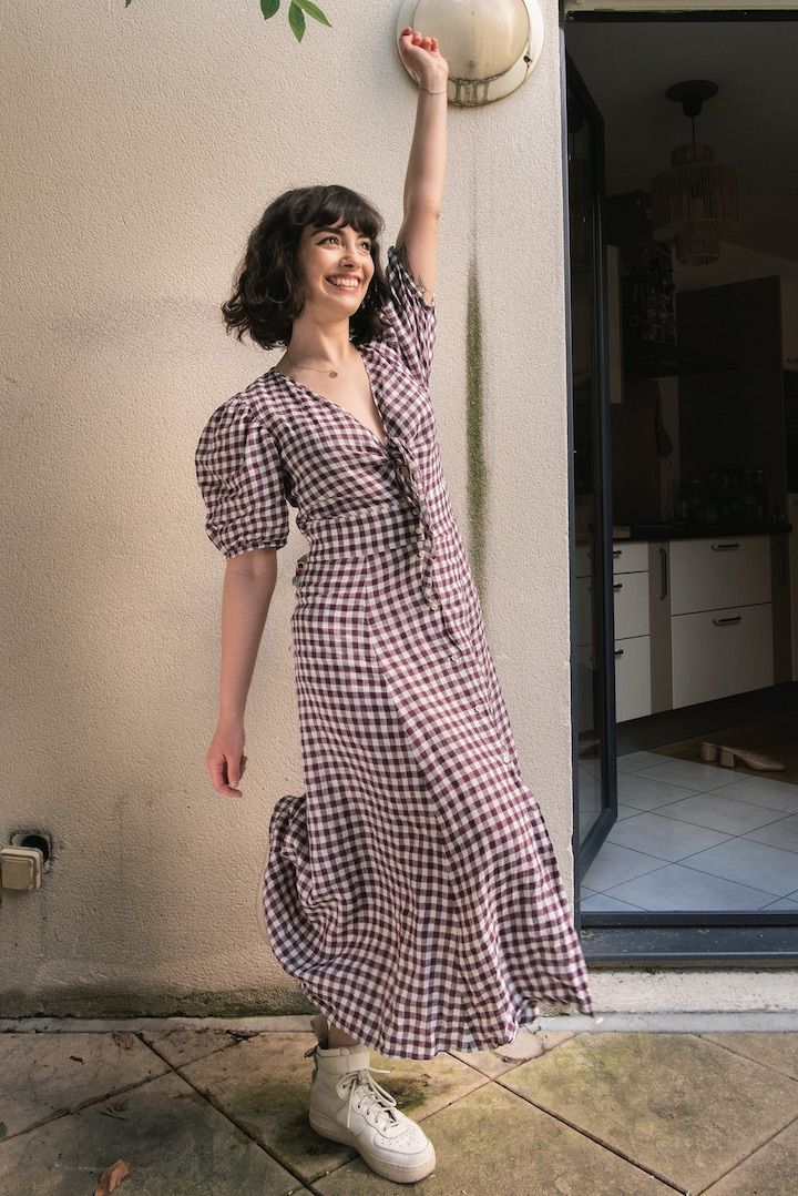 やっぱりかわいい定番は大正解！ギンガムチェックのガーリーワンピのコーデ 
