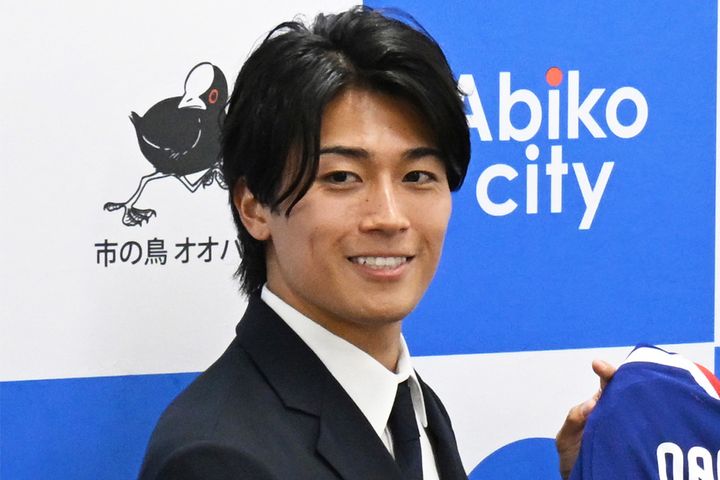 サッカー日本代表の中村敬斗選手（2026年7月10日、時事）