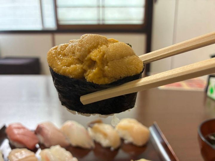 ウニのアップ