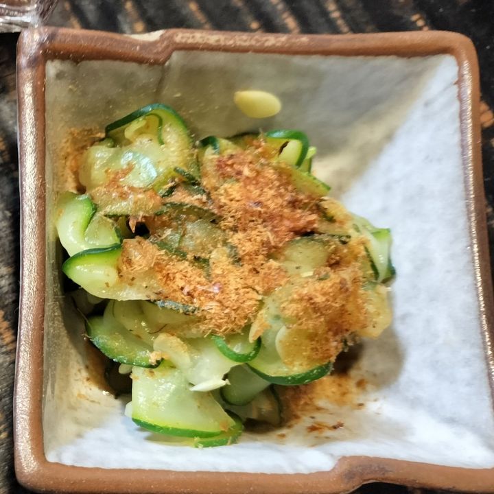 【お浸し】下味が付いているので、食べる直前に、すりおろし新生姜だけかけて！