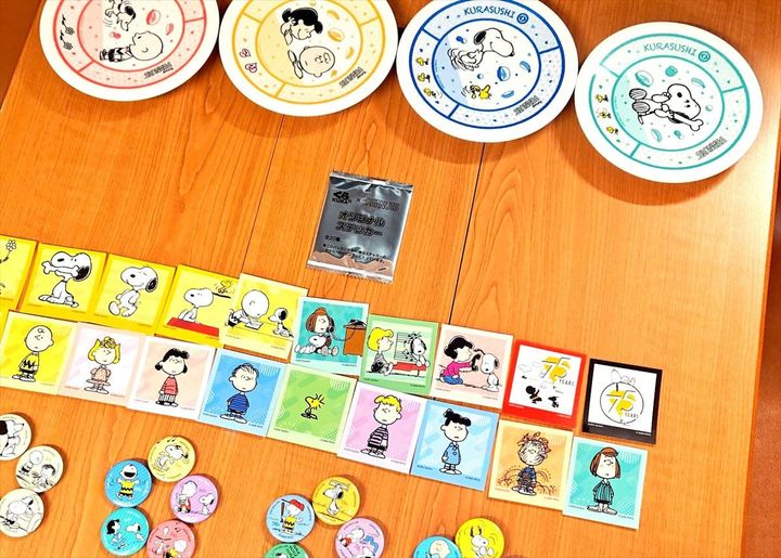 くら寿司と「PEANUTS」コラボ第3弾のグッズ
