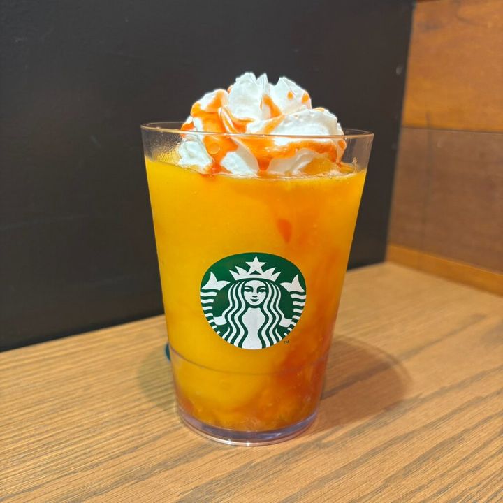 スタバ ぎゅぎゅっと オレンジ&マンゴーフラペチーノ®