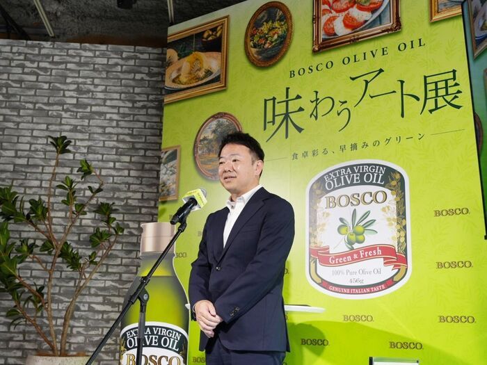 【若槻千夏さん】「アイスにかけるの、超やります！」BOSCOの早摘みグリーンオリーブを五感で楽しむ「味わうアート展」へ