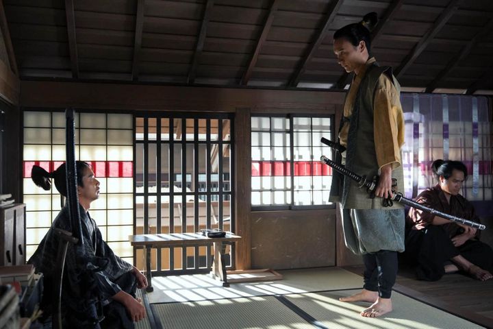 細川藤孝（亀田佳明）、藤堂高虎（佳久創）／大河ドラマ「豊臣兄弟！」第28回より ©️NHK