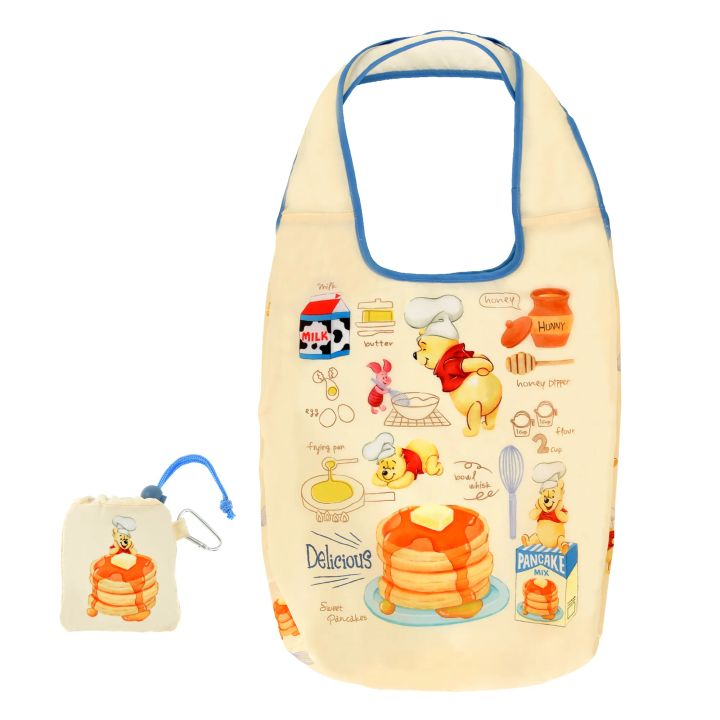 プーさん＆ピグレット ショッピングバッグ・エコバッグ カラビナ付き POOH HUNNY DAY 2026