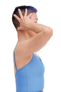 眠る前にラクな首に位置調整する