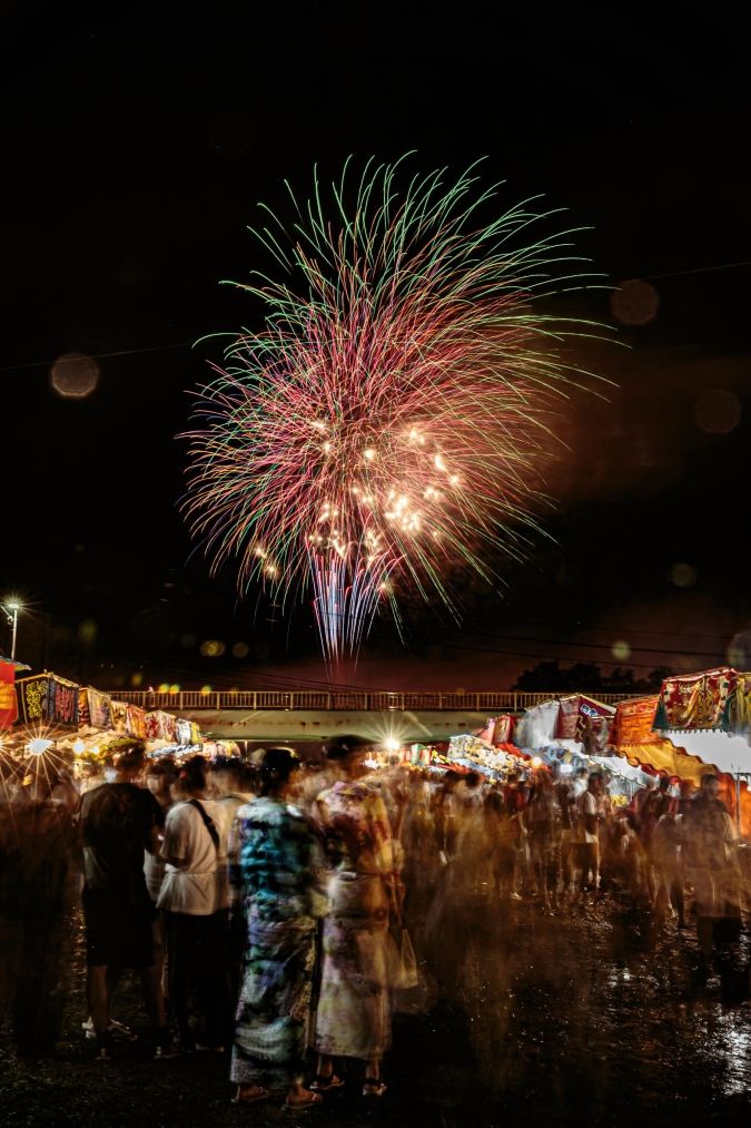 甘木川花火大会 流灌頂法要会（ながれかんじょうほうようかい）【朝倉市】