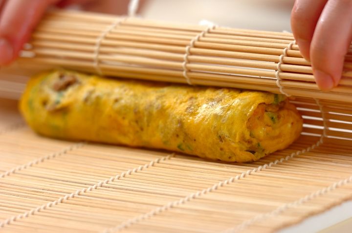 ひき肉入り卵焼きの作り方4