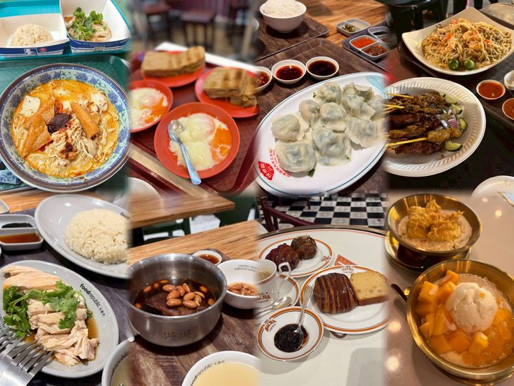 シンガポール旅行（料理） ホーカーでホッケンミーとラクサ