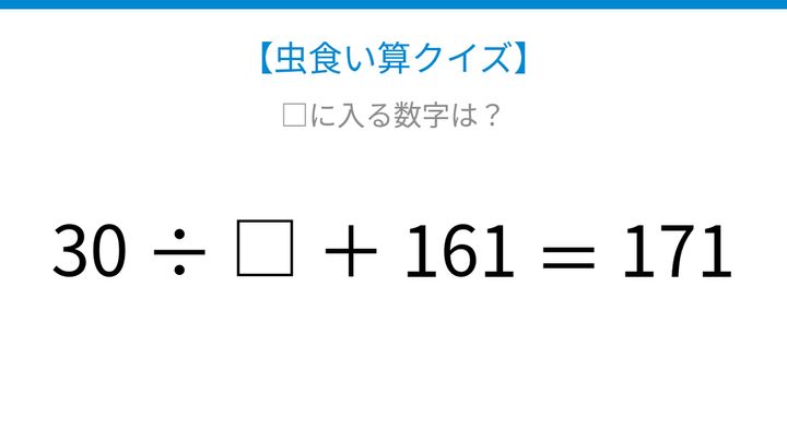 【虫食い算クイズ】□に入る数字は？論理で解ける！の問題画像