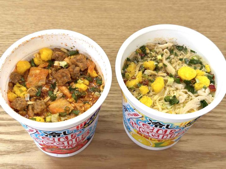 画像1: 完成した「冷やしカップヌードル」は？