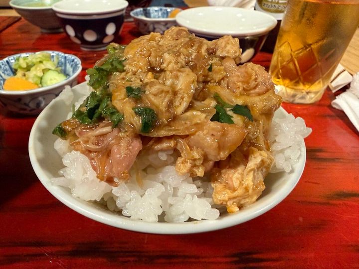 親子丼の着丼