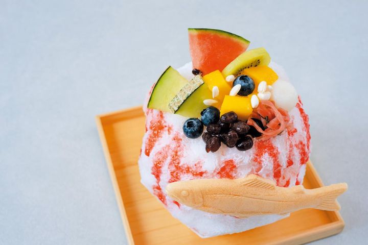 鮎最中などをトッピング！