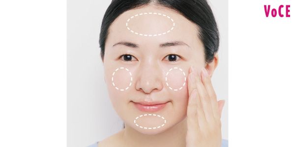 【3】乾燥するところだけ、バームをポイント塗り